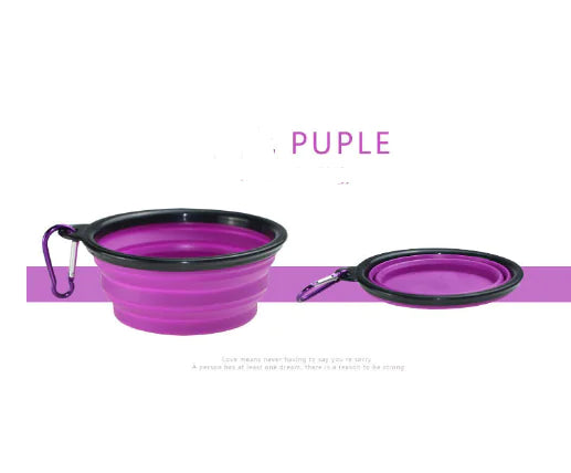 Portable Folding TPE Silicone Pet Bowl for Dogs