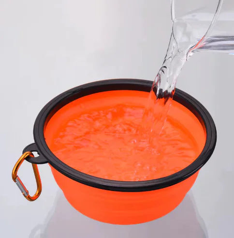 Portable Folding TPE Silicone Pet Bowl for Dogs