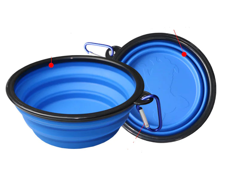 Portable Folding TPE Silicone Pet Bowl for Dogs