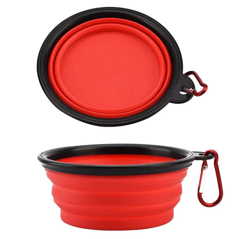 Portable Folding TPE Silicone Pet Bowl for Dogs