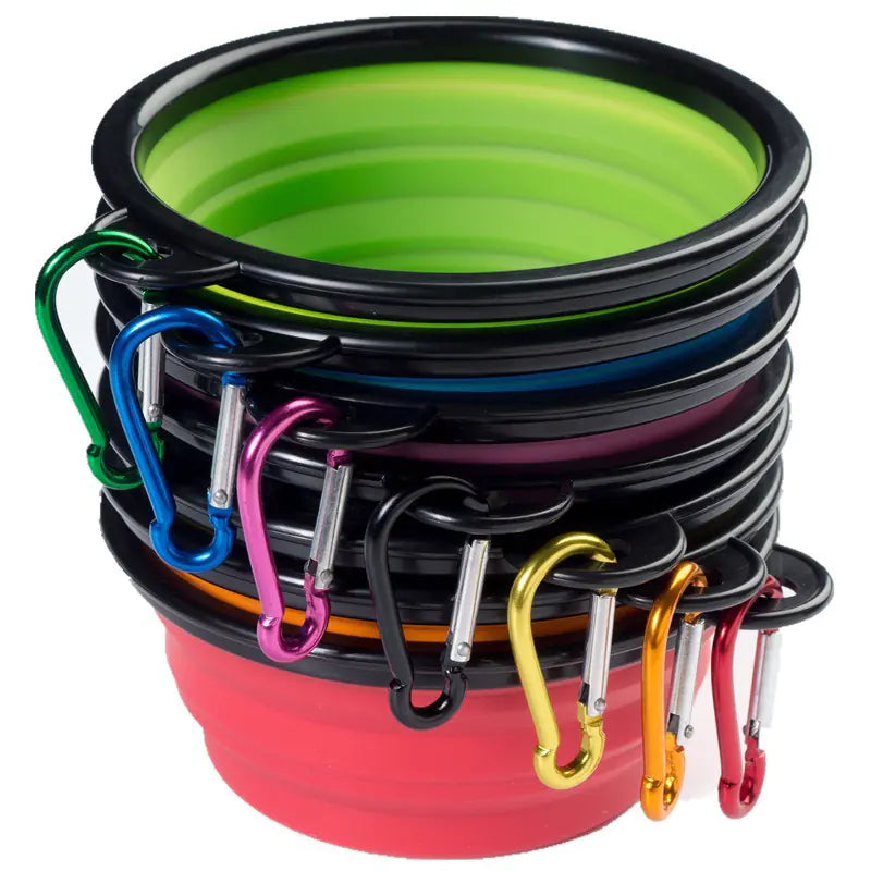Portable Folding TPE Silicone Pet Bowl for Dogs